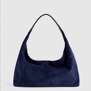 Madewell Navy Suede Mylie Bag
